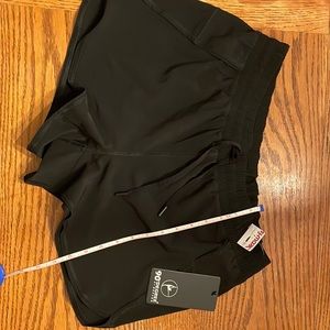 90degrees by Reflex Athletic Shorts with built in panties ~ sz L ~ black